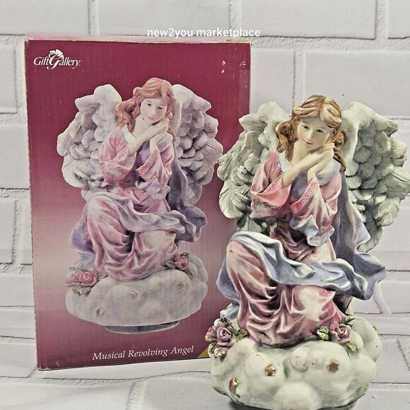 VGT Gift Gallery rotating MusicaL Angel Tested Working Colorful With Box Melody - Picture 1 of 9